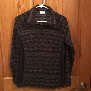 Patterned Columbia 1/4 zip
